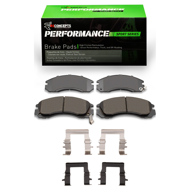 Mitsubishi Montero Brake Pads - Front - R1 Concepts - Performance Sport Pads - `94-`00